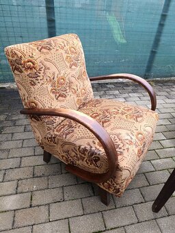 Kreslá Halabala typ C a stolík set - 2