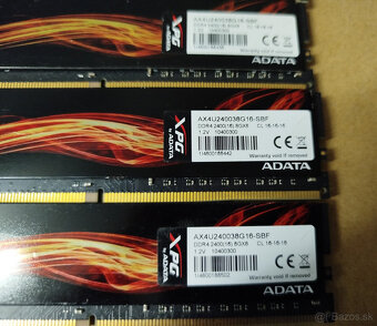 DDR4 32GB /4x 8GB/ 2400MHz ADATA XPG - 2