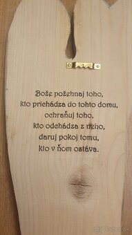 Dreveny malovany anjel - ochranca príbytku - 2