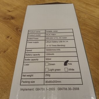 Prenosný mixér ružový - 2