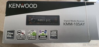 Autoradio Kenwood nepouzite model kmm-105 ay - 2