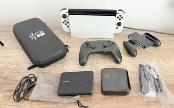 NINTENDO SWITCH OLED WHITE + PRÍSLUŠENSTVO - 2