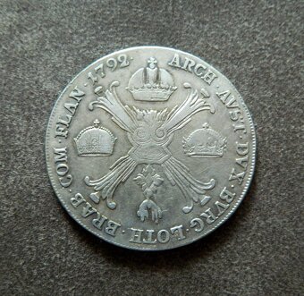 Predám 1 toliar 1792 H Leopold II. - 2