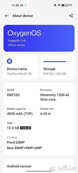 Predam OnePlus Nord 2 5G 12/256 GB v super stave - 2