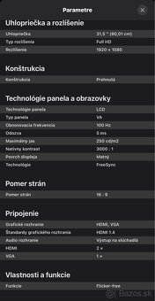Monitor zaobleny 31,5" LG 32MR50C-B - 2