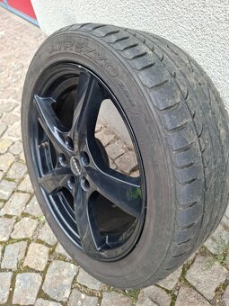 17"ELEKTRONY BORBET,5x112, ET40,LETNE PNEU 225/45R17 - 2