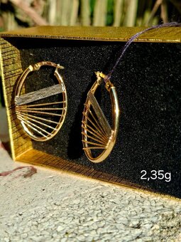 Zlate nausnice harfa - 2