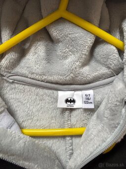 Plyšový overal Batman 6-7 , 116-122 cm - 2