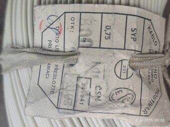 Predám kábel CYKY 0,75 800m - 2