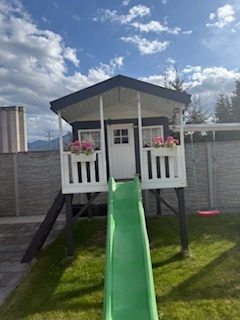 drevené detské ihrisko s domčekom - 2