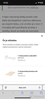 2x Rám detskej postele s 2xroštom 2x - 2