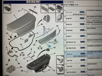 Kufor zadný Peugeot 508 I. a P 508 SW I. - 2