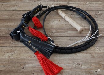 Pastiersky bič čierny 250cm - 2