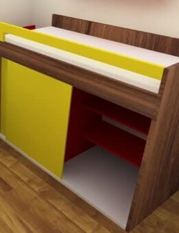 Vyvýšená posteľ so skriňou - 2