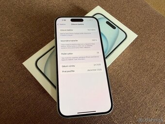 Predam Iphone 15 128gb modry - 2