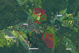 Snina – 595 m2 LESOV (Urbáru) – PREDAJ - 2