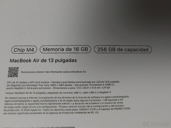 Predám/Vymením MacBook Air 13” M4 (2025) – 16 GB / 256 GB - 2