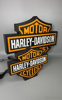 Harley Davidson LED Logo lampa - 2
