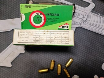 Predám strelivo Makarov FMJ - 2