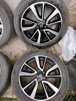 4ks alu disky orig. Nissan 5x114,3 R19 + snimače + pneu - 2