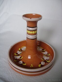 Keramický ľudový svietnik - 2