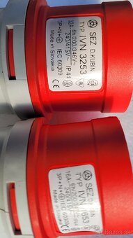 Zásuvky zástrčka 380 v 16 A a 32 A 5 kolíkové - 2