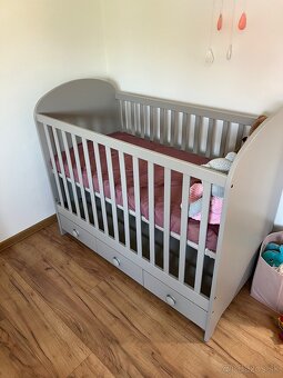 Ikea detská postielka GONATT s matracom rastúca a suflikmi - 2