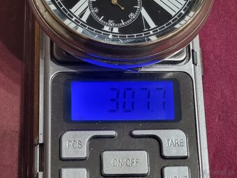 Obrovské vreckové 8 dňové hodinky. - 2