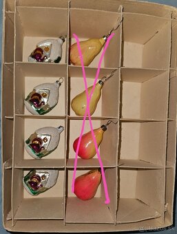 Staré sklenené ozdoby na stromček - 2