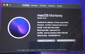 Predám MacBook Pro 13" Retina (Early 2015) - 2