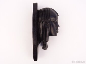 Africká Ebenová Busta - Maasai Bojovník - 2