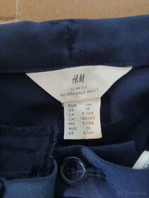 Predám oblekové nohavice+košeľa, značky HM- veľkosť 140 - 2