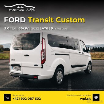 Prenajom dodávky 9 miesta Ford Tranzit automat - 2
