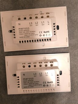 Predám trojitý Smart vypínač Meross MSS530L - 2