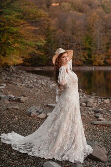 svadobné šaty vhodné na jeseň/zimu/jar - 2