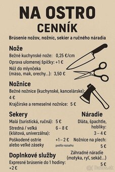 Na Ostro - Profesionálne brúsenie - 2