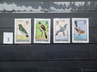 Poštové známky č.442 - VTÁCI, RYBY, MOTÝLE - 2