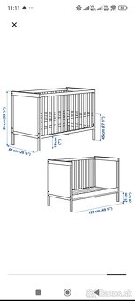 Detská postielka s matracom - 2