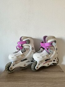 Dievčenské kolieskové korčule nastaviteľné - 2