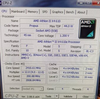 AMD Athlon II X4 610e - 2