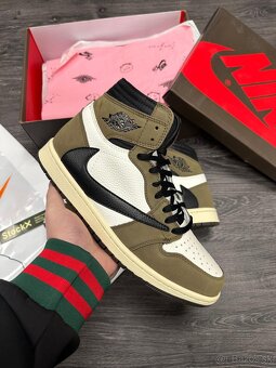 Nike x Travis Scott Air Jordan 1 leather tenisky - 2