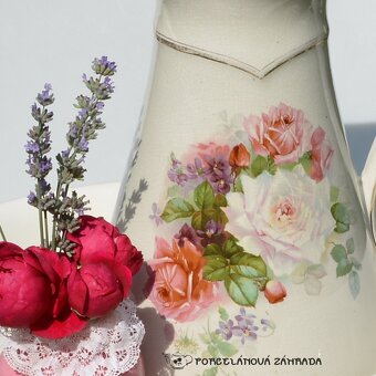 Royal Doulton Starožitná veľká umývacia sada s vázou - 2