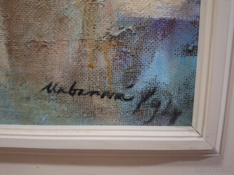 Obraz Dievča s loďkami olej Urbanová - 2