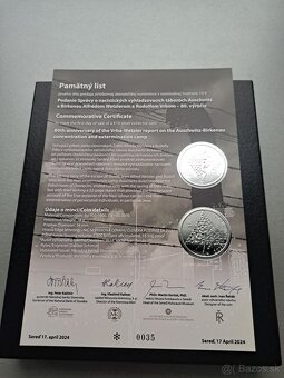 Pamätné listy k minciam. - 2