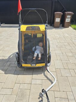 Predám cyklo vozík Thule pre dvojičky - 2