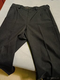 Chlapčenské oblekové čierne nohavice - 2