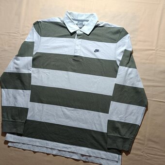 Vintage y2k Nike sportswear polokošeľa s dlhým rukávom XXL - 2