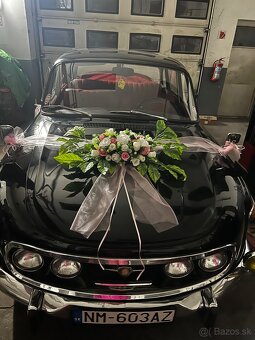 Svadobná dekorácia na auto - 2