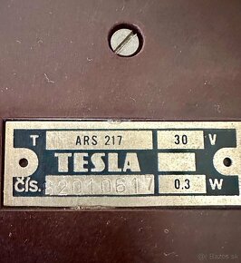 Staré Bakelitové rádio Tesla ARS 217 - sloní ucho - 2