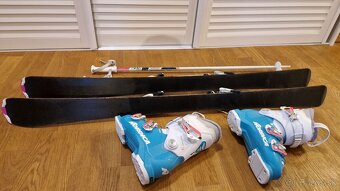 Detské lyže McKINLEY 120cm + lyžiarky Nordica - 2